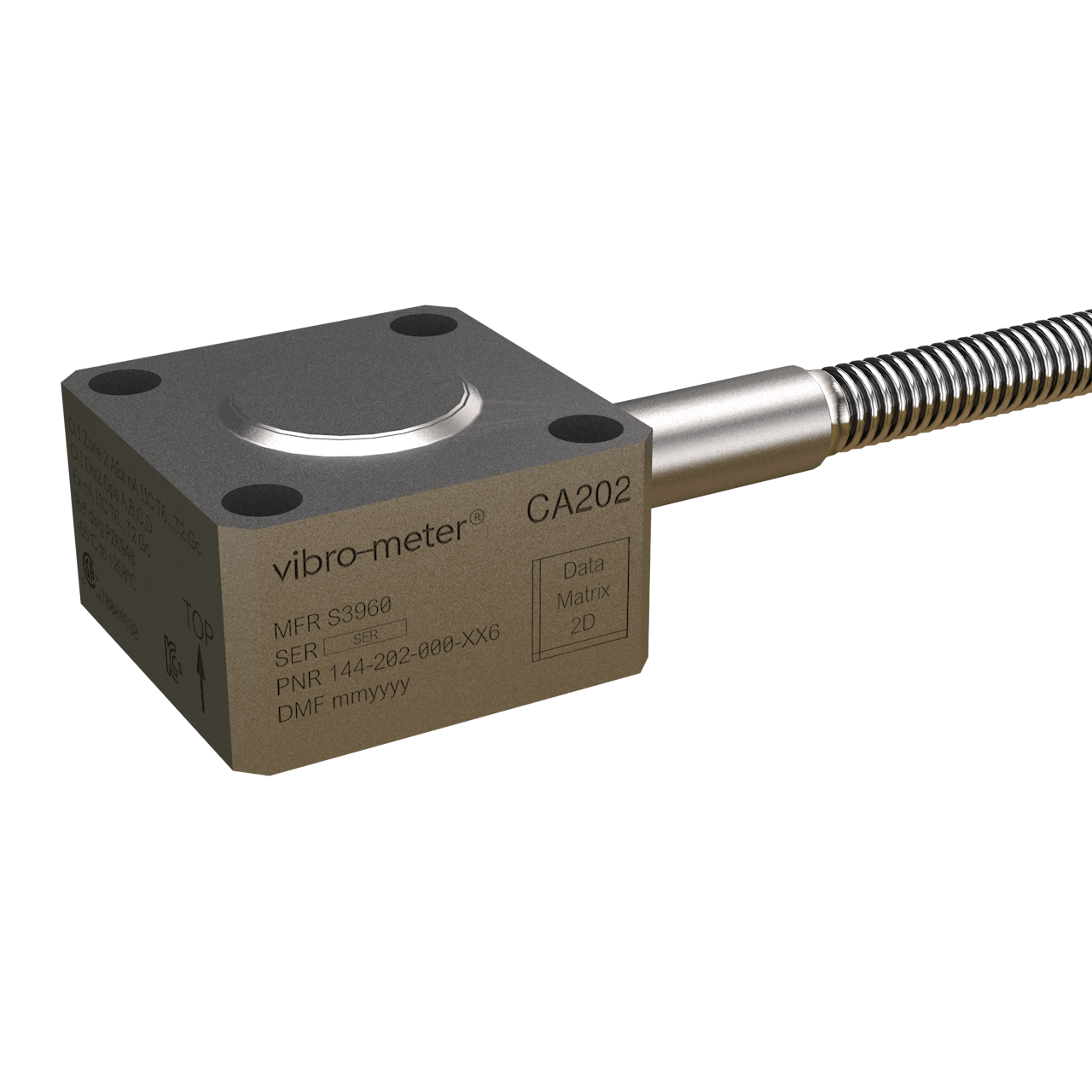 vertegenwoordiger vertaler Klant CA202 piezoelectric accelerometer - Vibro-meter Catalogue